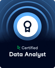 DataCamp Certified Data Analyst official badge